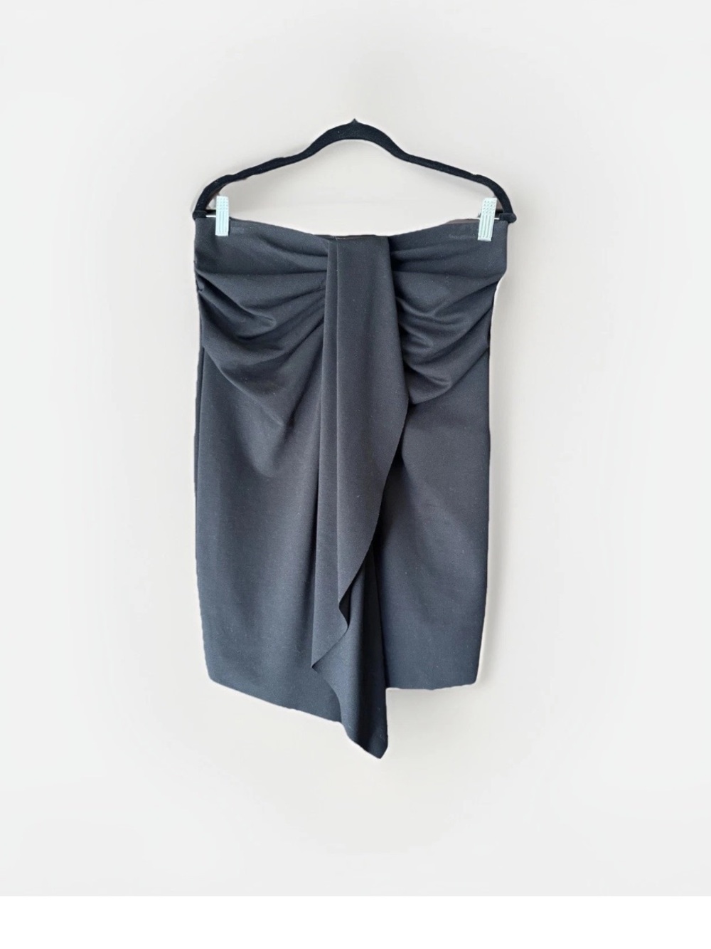 NY & Company Black Draped Pencil Skirt size 6